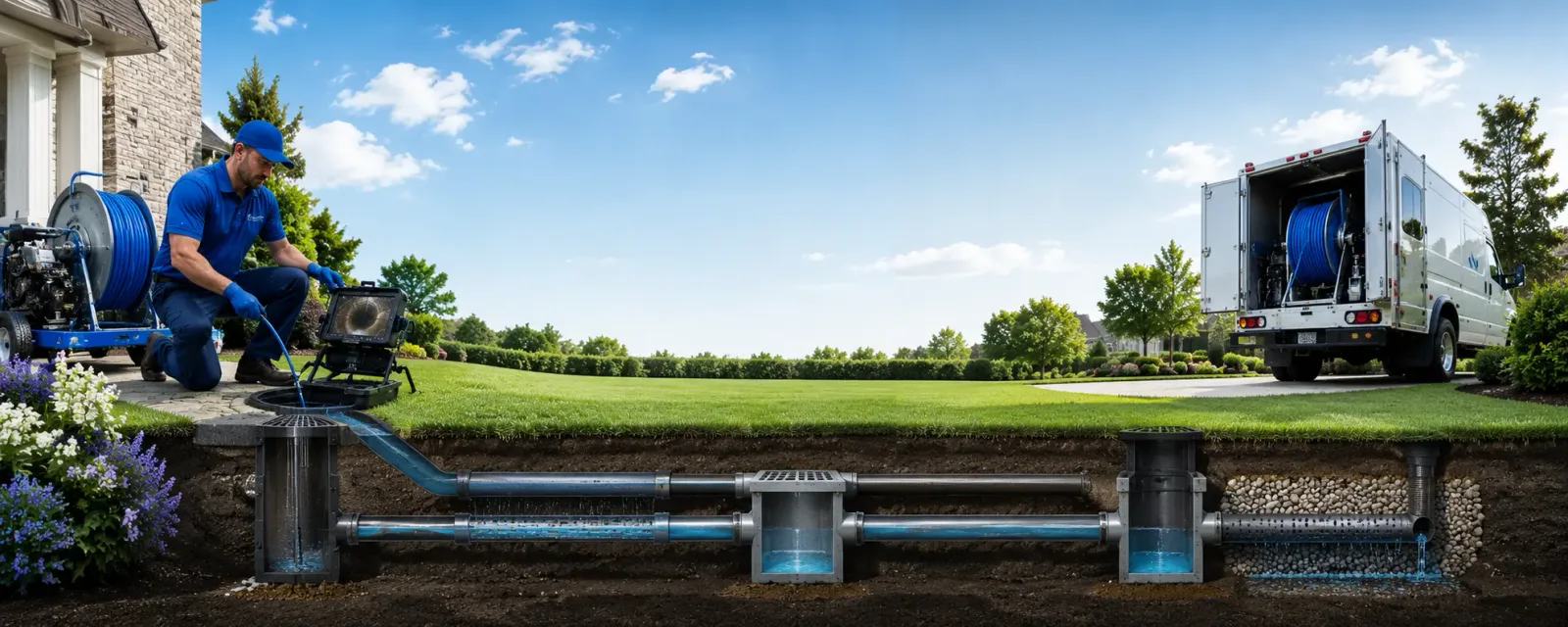 Outdoor drain cleaning information for Aromas, CA